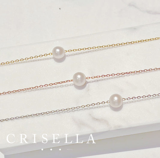 99元加購簡約珍珠純銀手鏈