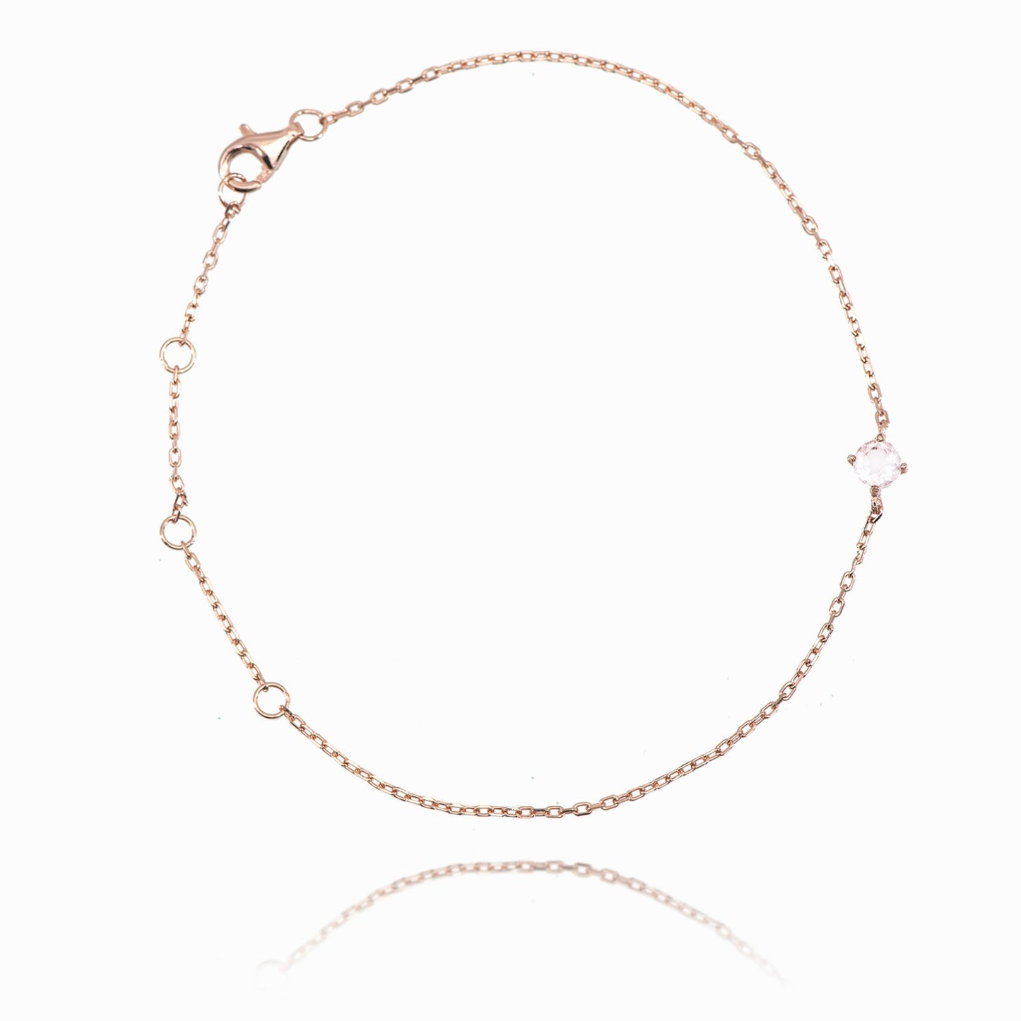 八心八箭純銀鋯石手鏈