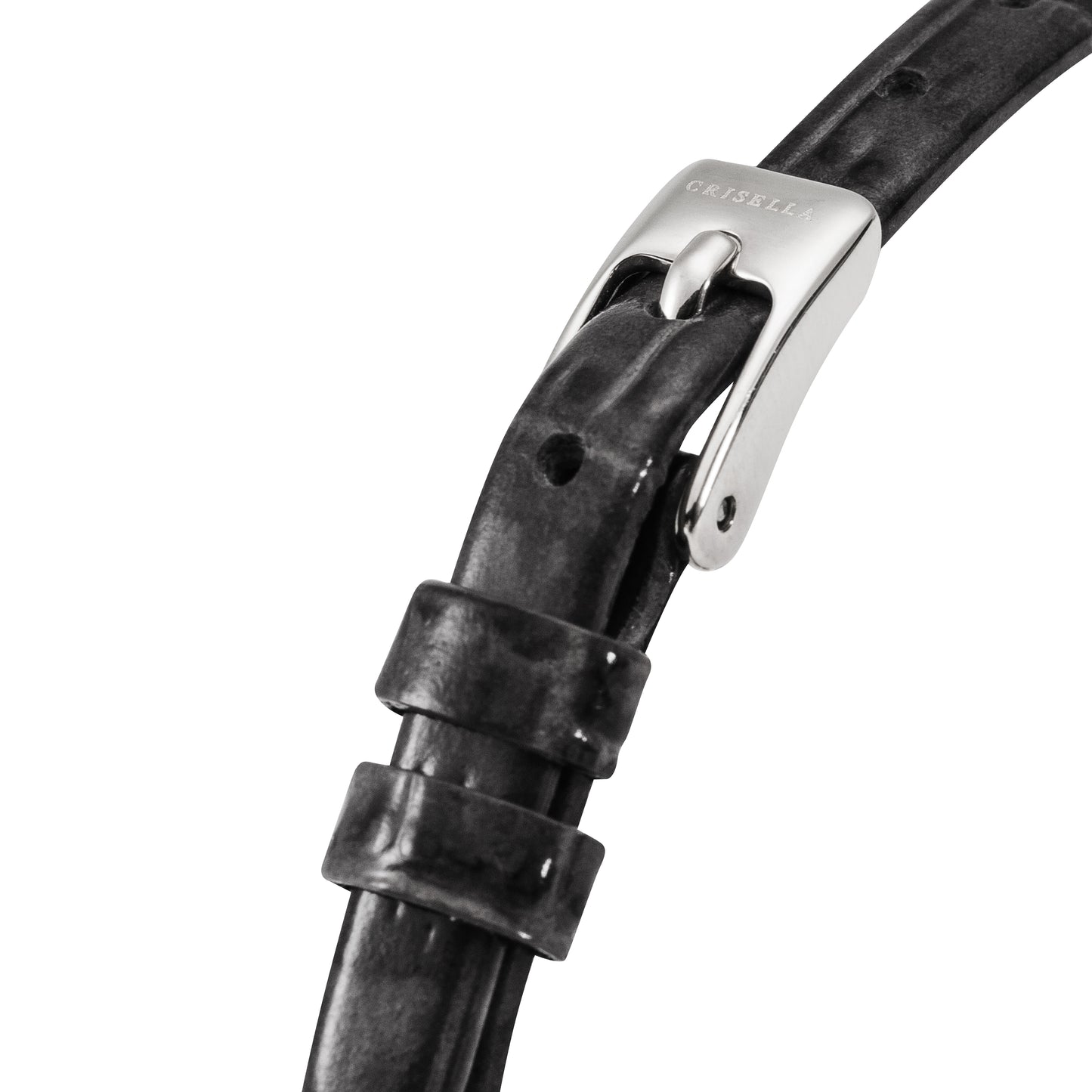 <transcy>Mini Oval Leather Strap Watch</transcy>