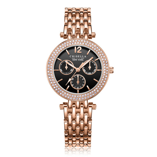 時尚閃爍金屬石英手錶