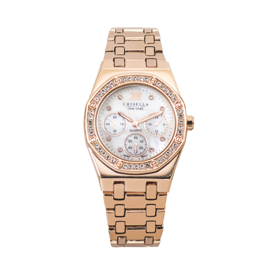 <transcy>Elegant Octagon Crystal Watch</transcy>