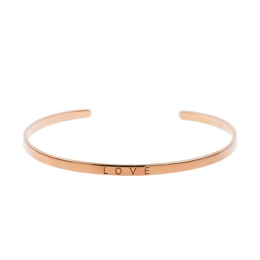 “LOVE” 純銀簡約手鐲