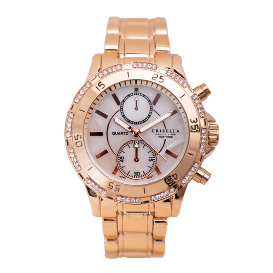 型格時尚旋轉表圈手錶