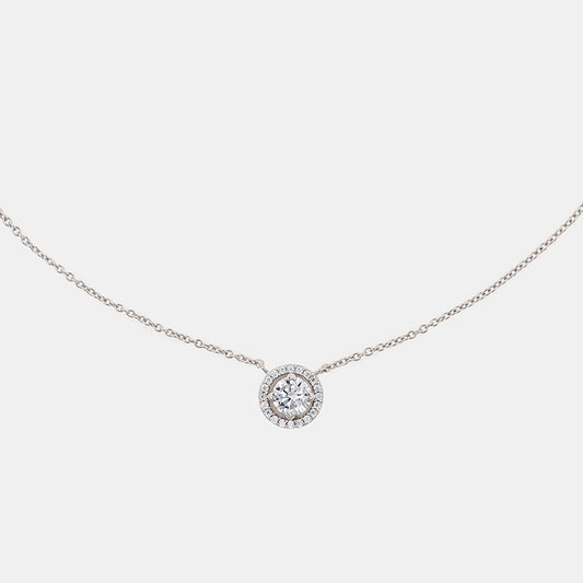 “光環”純銀鋯石項鏈