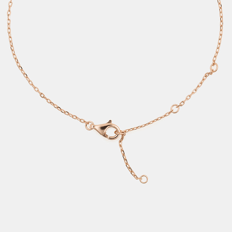 純銀和平標誌手鏈