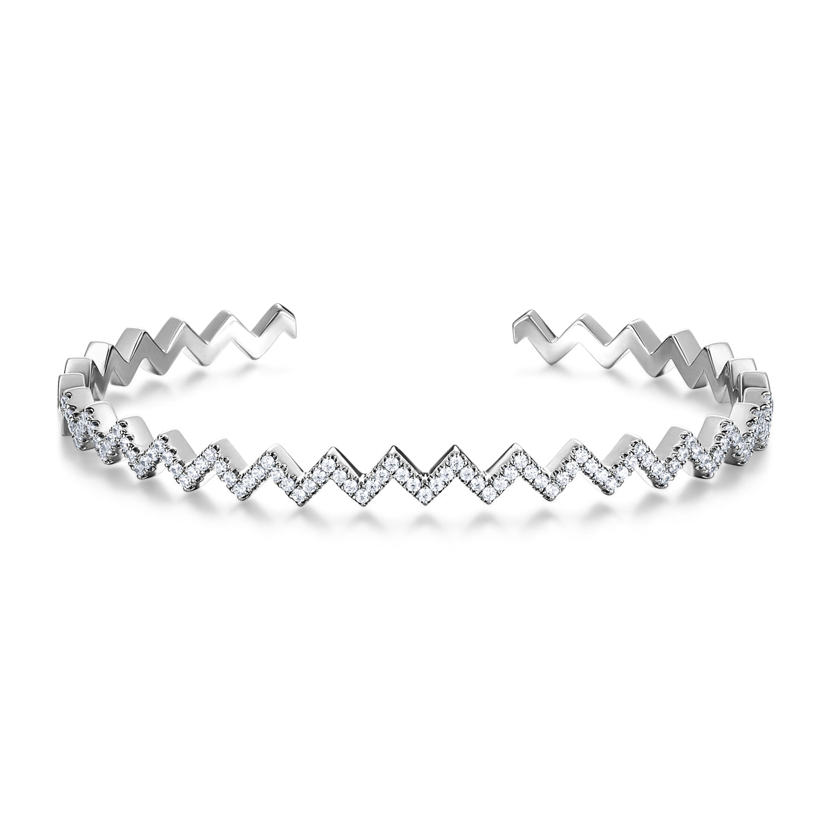 V型閃爍鋯石手鐲