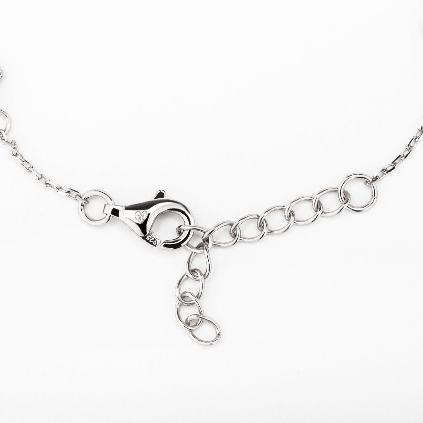 迷你丁香花純銀鋯石手鏈