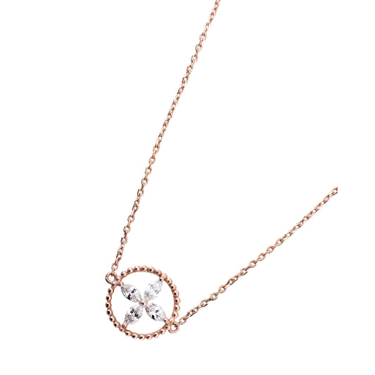 十字圈鑲鋯石手鏈