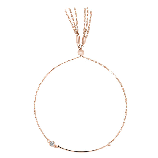 99元加購簡約線條鋯石流蘇手鍊