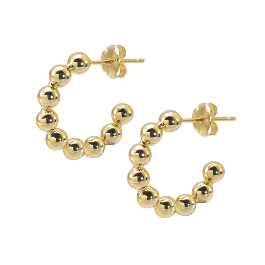 波堤甜甜圈純銀耳環