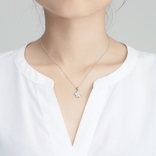 純銀五瓣花項鏈