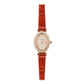 <transcy>Mini Oval Leather Strap Watch</transcy>