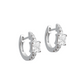 <transcy>Crystal Solitaire Pave Huggie Earrings</transcy>