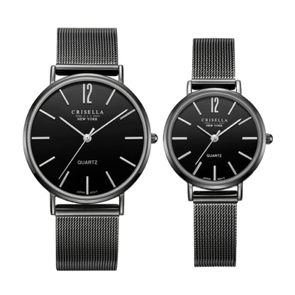 <transcy>Modern Mesh Couple Watches Set</transcy>