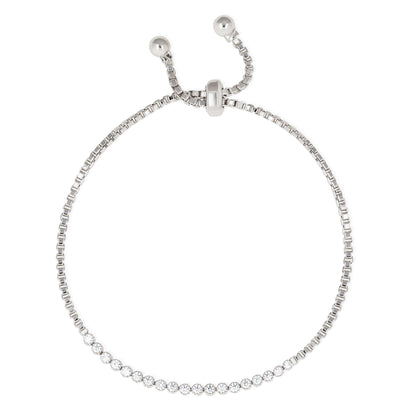 復古圓鑲鋯石滑扣手鏈