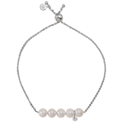 <transcy>Pearl Heart Crystal Bracelet</transcy>