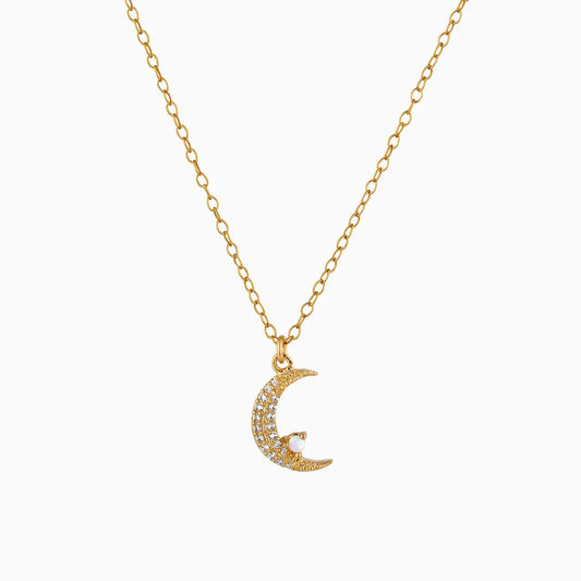 Crescent Star Pendant Necklace