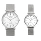 <transcy>Modern Mesh Couple Watches Set</transcy>