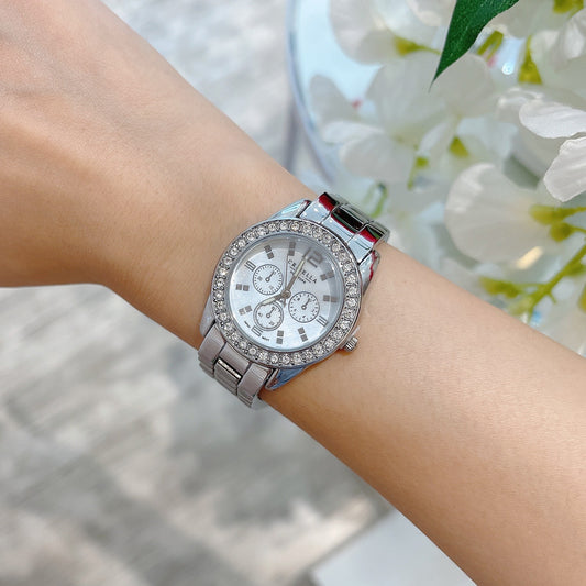 <transcy>Smart Casual Crystal Metal Watch</transcy>