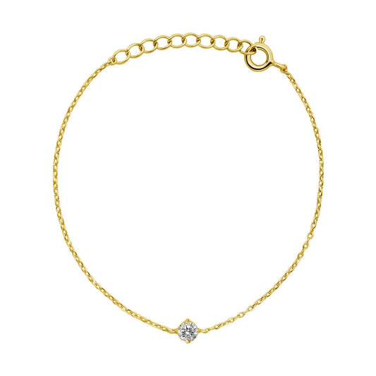 八心八箭純銀鋯石手鏈