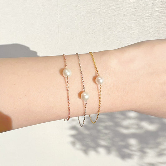 simple pearl bracelet