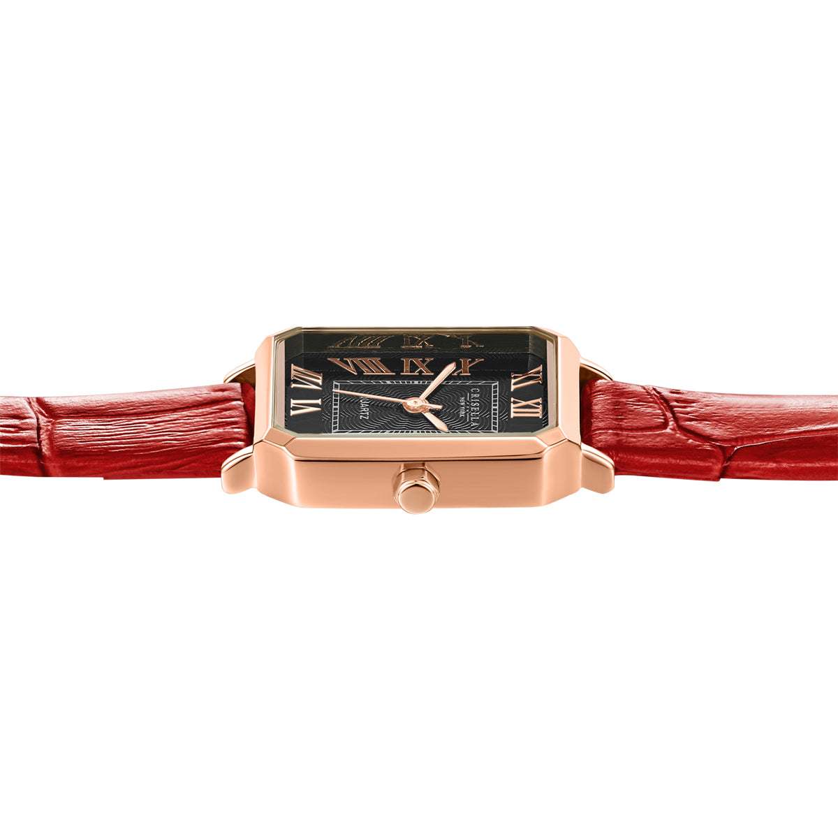 <transcy>Elegant Rectangular Leather Watch</transcy>